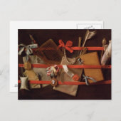 Ein Trompe L'Oeil von Objekten Postkarte (Vorne/Hinten)