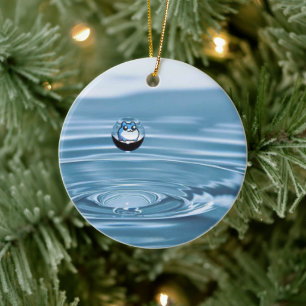 Ein Tropfen Toby Keramik Ornament