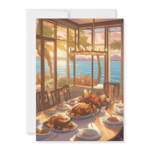 Ein tropisches Erntedank-Fest = Grußkarte