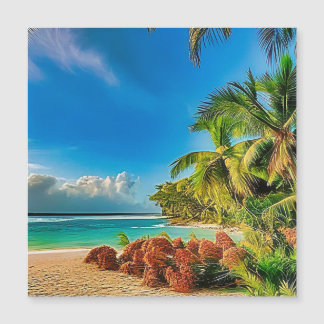 Ein tropisches Paradies. Magnetkarte