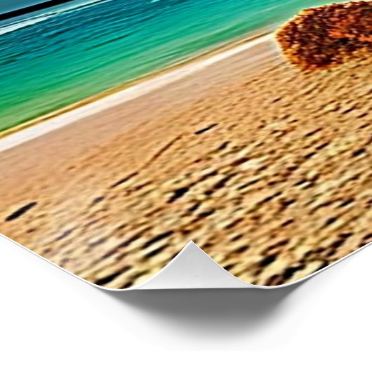 Ein tropisches Paradies. Poster (Ecke)