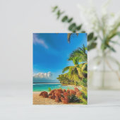 Ein tropisches Paradies. Postkarte (Stehend Vorderseite)