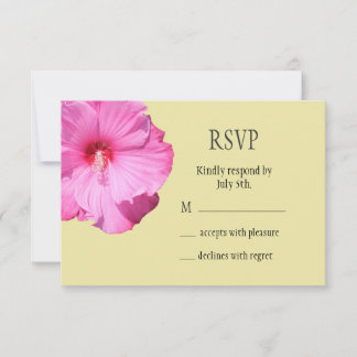 Ein tropisches UAWG (gelb) RSVP Karte