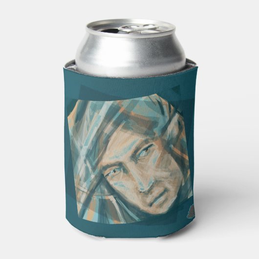 Ein trotziger grüner Elf Dosenkühler (Kanne Vorderseite)