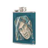 Ein trotziger grüner Elf Flachmann (Links)