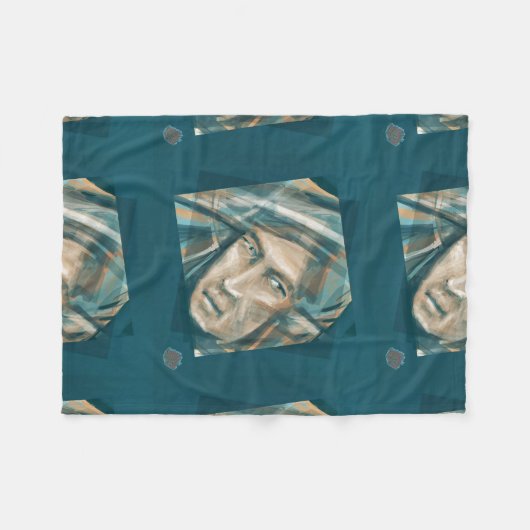 Ein trotziger grüner Elf Fleecedecke (Vorderseite (Horizontal))