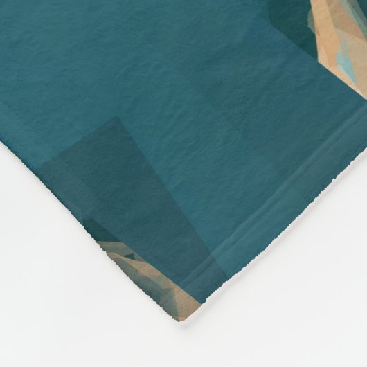 Ein trotziger grüner Elf Fleecedecke (Ecke)