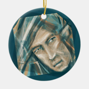 Ein trotziger grüner Elf Keramikornament