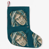 Ein trotziger grüner Elf Kleiner Weihnachtsstrumpf (Vorderseite)