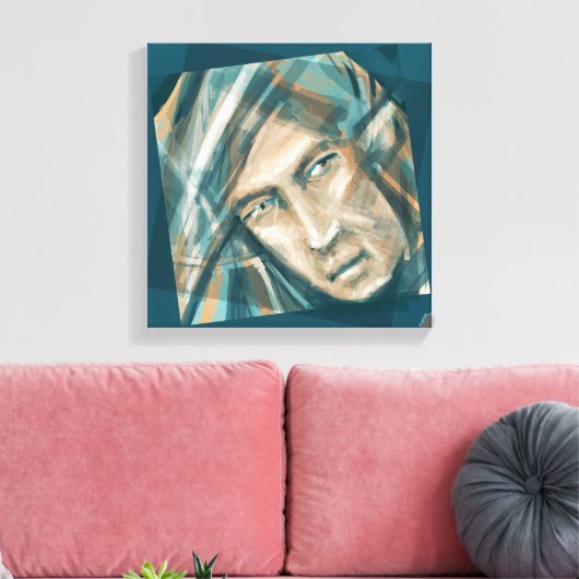 Ein trotziger grüner Elf Leinwanddruck (Insitu (Wohnzimmer))