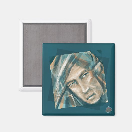 Ein trotziger grüner Elf Magnet (Vorderseite/Rückseite)