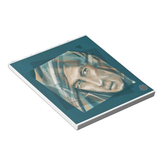 Ein trotziger grüner Elf Notizblock (angewinkelt)