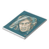 Ein trotziger grüner Elf Notizblock (Rotiert)