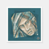 Ein trotziger grüner Elf Serviette (Vorderseite)