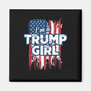 Ein Trump-Girl Trump-Pro-Präsident Donald Trump un Magnet