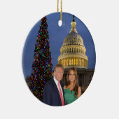 Ein Trump-Weihnachten: Donald und Melania Keramik Ornament (Rechts)