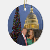 Ein Trump-Weihnachten: Donald und Melania Keramik Ornament (Links)