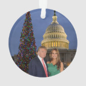 Ein Trump-Weihnachten: Donald und Melania Ornament (Rückseite)