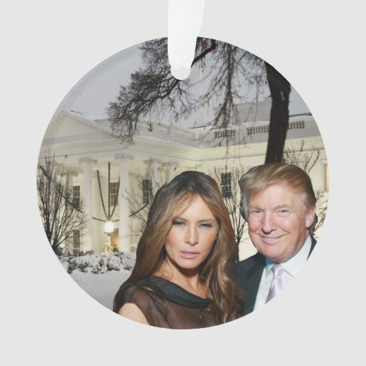 Ein Trump-Weihnachten: Donald und Melania Ornament (Vorderseite)