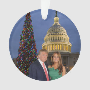 Ein Trumpf-Weihnachten: Donald und Melania Ornament
