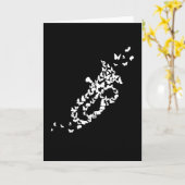 Ein Tuba-Messinginstrument mit Schmetterlingen Karte (Gelbe Blume)