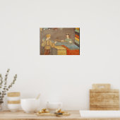 Ein Tuch, das ein Messtuch vertreibt Poster (Küche)