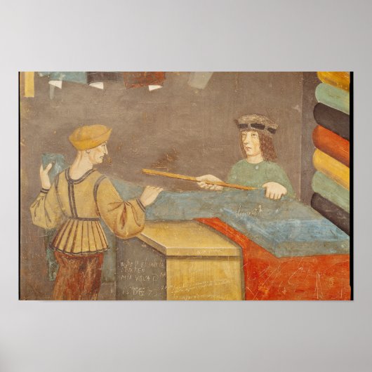 Ein Tuch, das ein Messtuch vertreibt Poster (Vorne)