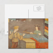 Ein Tuch, das ein Messtuch vertreibt Postkarte (Vorne/Hinten)