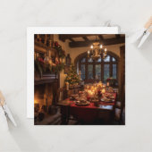 Ein Tudor Weihnachten Karte (Vorderseite/Rückseite Beispiel)