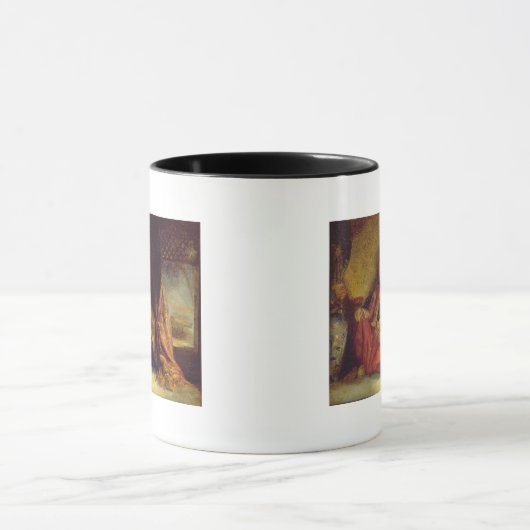 Ein Türke, der ein Rohr raucht Tasse (Zentrum)