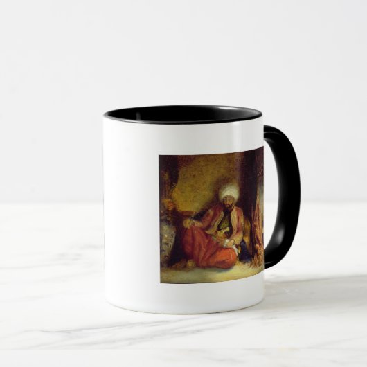 Ein Türke, der ein Rohr raucht Tasse (VorderseiteRechts)