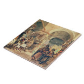 Ein türkischer Basar, 1854 (Bleistift u. w/c auf Fliese (Seite)