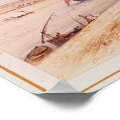 Ein türkischer Paddel-Dampfschiff auf dem Suezkana Poster (Ecke)