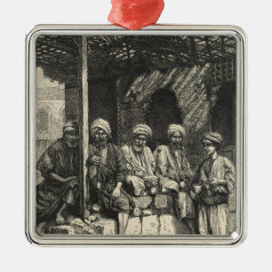 Ein türkisches Café Silbernes Ornament