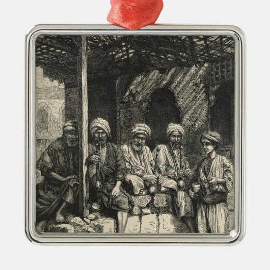 Ein türkisches Café Silbernes Ornament (Vorne)