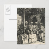 Ein türkisches Kaffeehaus Postkarte (Vorne/Hinten)