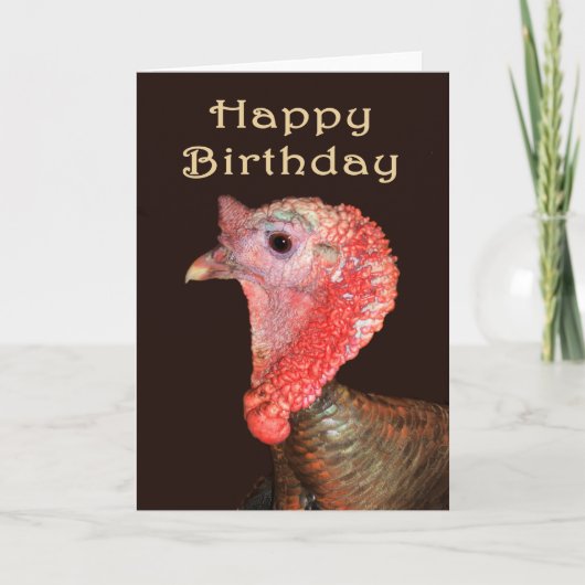 Ein Türkisches Portrait, Happy Birthday" Spaß. Karte (Vorderseite)