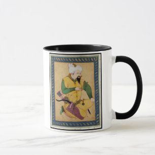 Ein turkoman-oder Mongole-Leiter, der einen Pfeil, Tasse