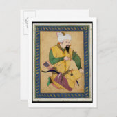 Ein turkomischer oder mongolischer Chef, der einen Postkarte (Vorne/Hinten)