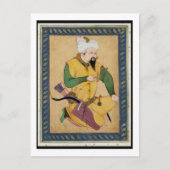 Ein turkomischer oder mongolischer Chef, der einen Postkarte (Vorderseite)