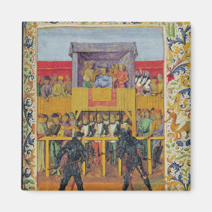 Ein Turnier des Hand-Hand-Kampfes Magnet