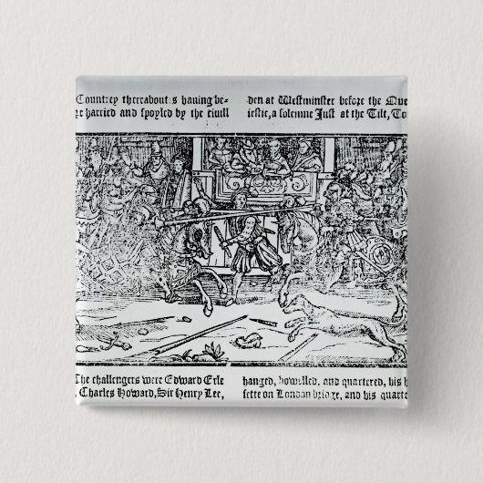 Ein turnierendes Turnier Button (Vorderseite)