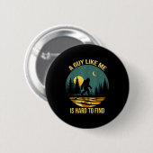 Ein Typ wie ich ist schwer lustig zu finden Bigfoo Button (Vorne & Hinten)