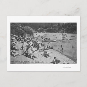 Ein typischer Tag am Sandy Beach Monte Rio, CA Postkarte
