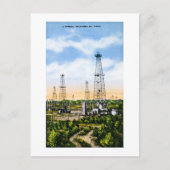 Ein typisches Oklahoma-Ölfeld Postkarte (Vorderseite)