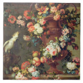 Ein Überfluss an der Frucht und an den Blumen Fliese (Vorderseite)