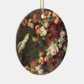 Ein Überfluss an der Frucht und an den Blumen Keramik Ornament (Rechts)