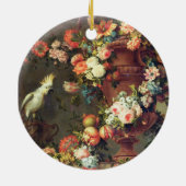 Ein Überfluss an der Frucht und an den Blumen Keramik Ornament (Hinten)