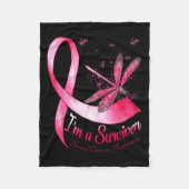 Ein Überlebende des Brustkrebses der Libellen Fleecedecke (Vorderseite)