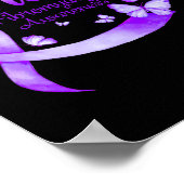 Ein Überlebender fibromyalgischer Schmetterling 1 Poster (Ecke)